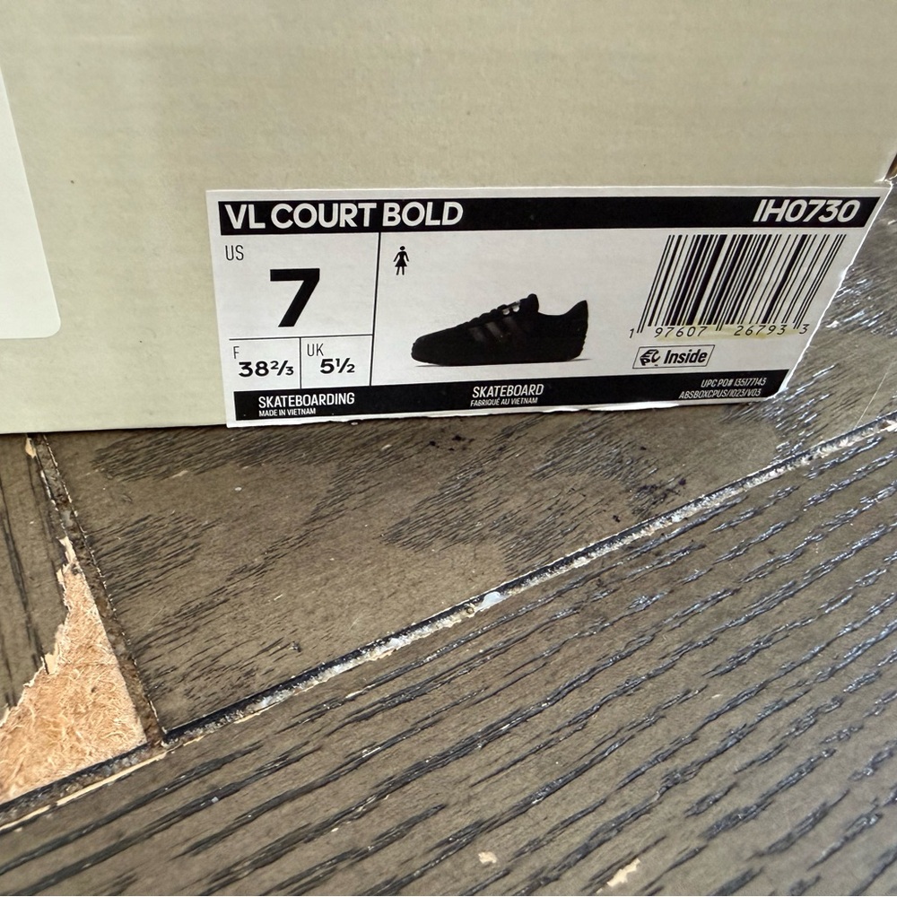 Adidas VL Court 3.0 bold platform sneakers size 7 - Picture 6 of 6